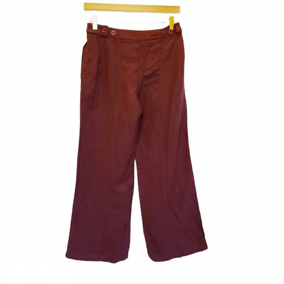 Linen Side Seamed Trousers - Picture 1 of 6
